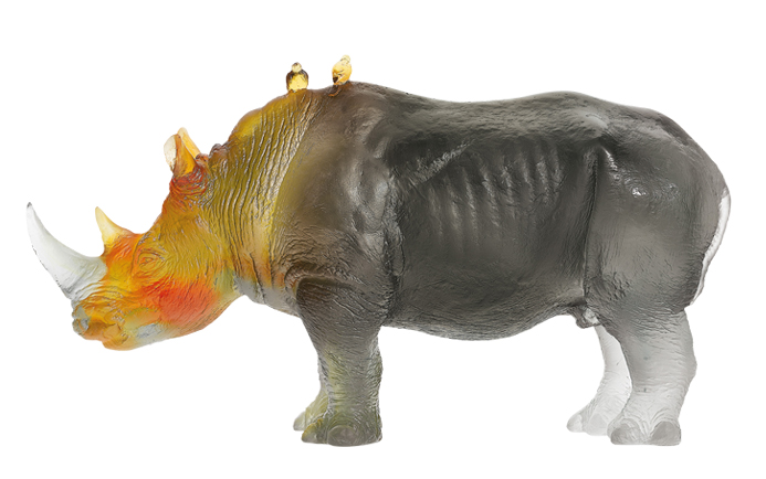 Rhinocéros ambre gris ambre gris - Daum